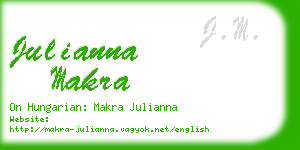 julianna makra business card